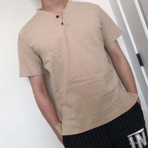 Men’s Three Button TShirt NWOT